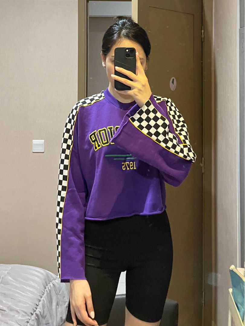 H M superior crop sweatshirt new BerkahMerdeka