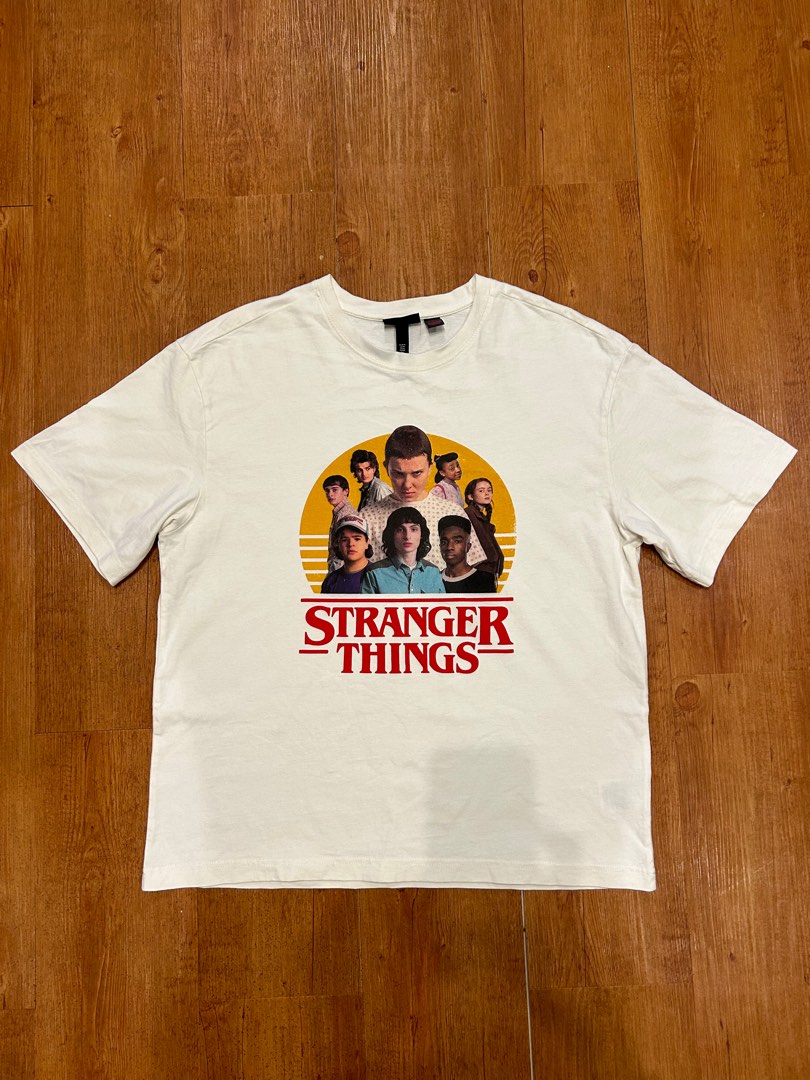 H M x Stranger Things Tee Men s Fashion Tops Sets Tshirts