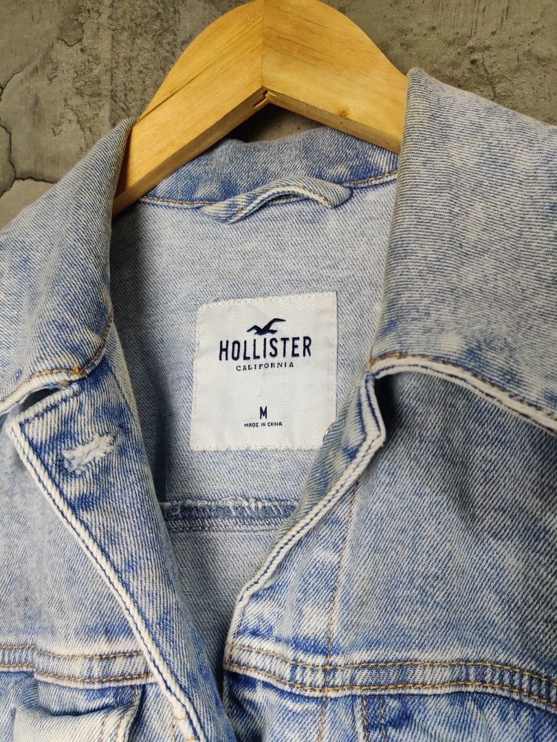 Hollister mens denim online jacket