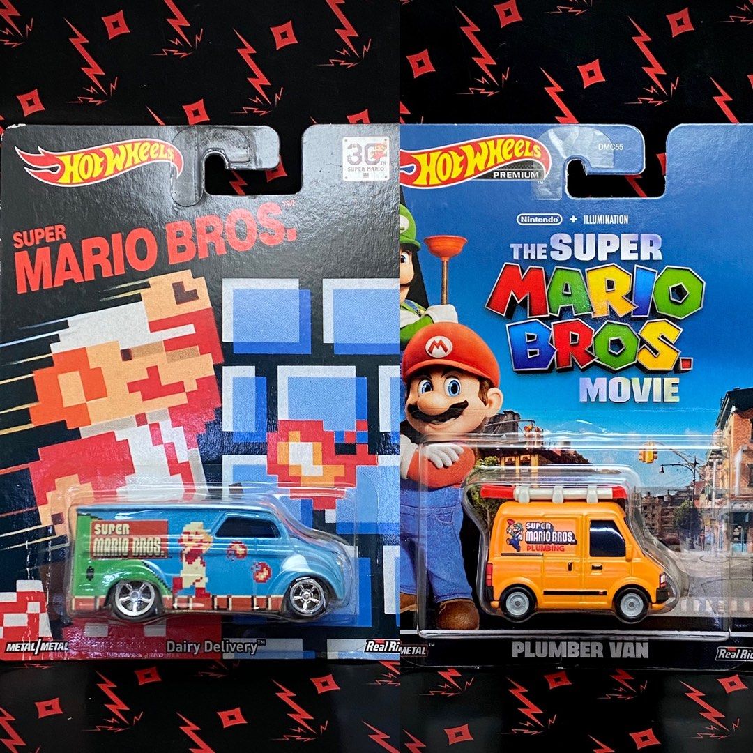 Hot Wheels Super Mario Bros Movie Plumber Van Hotwheels Dairy Deliveryy Hobbies And Toys Toys 3065