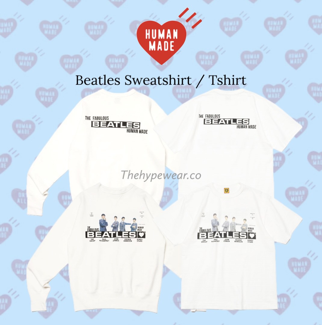 Human Made x Beatles Sweatshirt / Tshirt, Men's Fashion