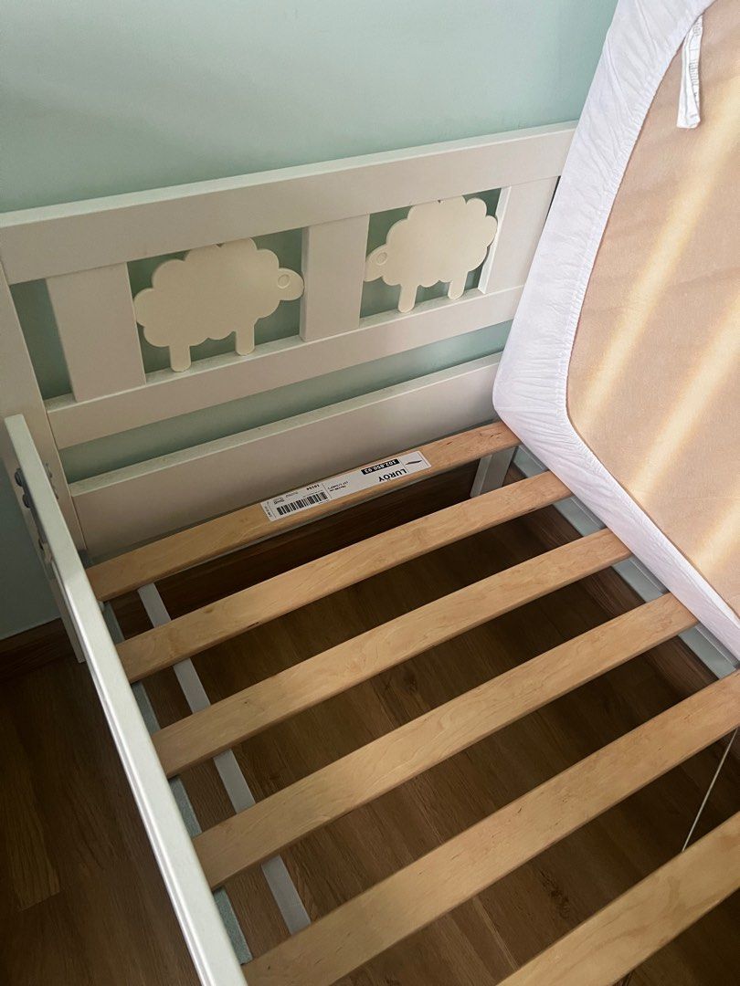 IKEA Kritter children bed frame w mattress, Babies & Kids, Baby Nursery
