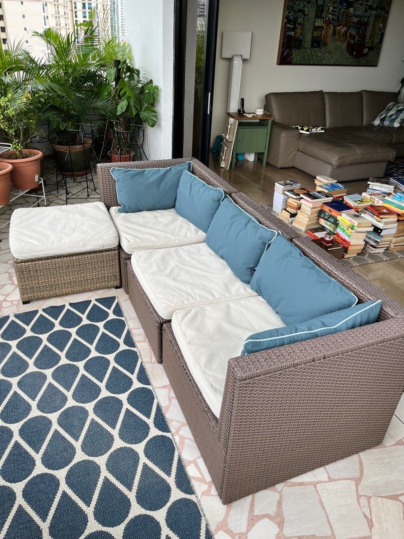 IKEA Solleron classic outdoor sofa set, Furniture & Home Living
