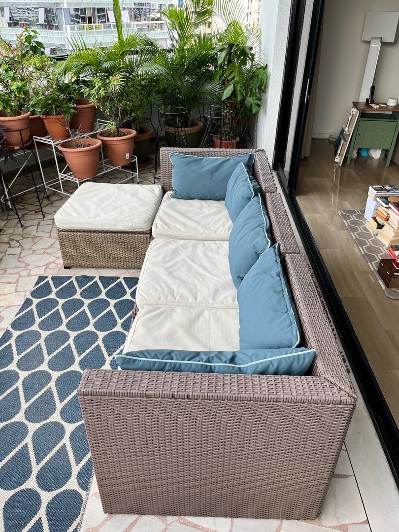 IKEA Solleron classic outdoor sofa set, Furniture & Home Living