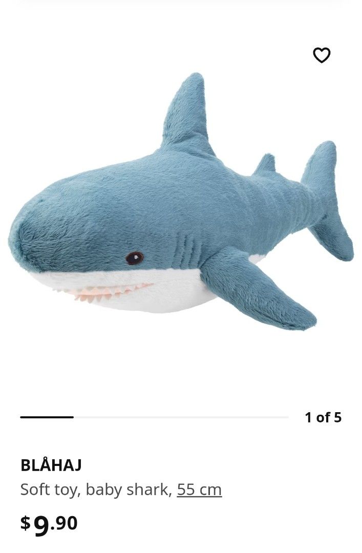 Giant stuffed shark from ikea 2025