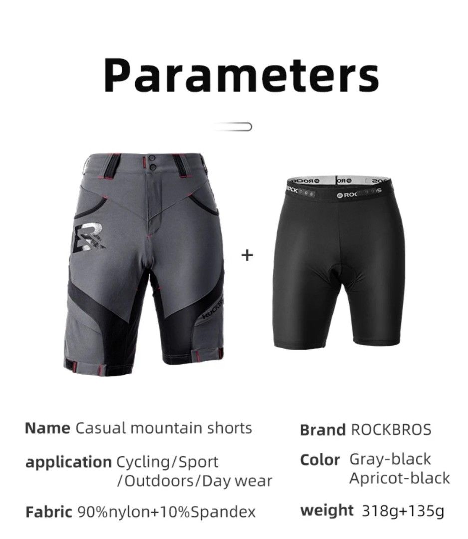 Black double layer cycling shorts 2025