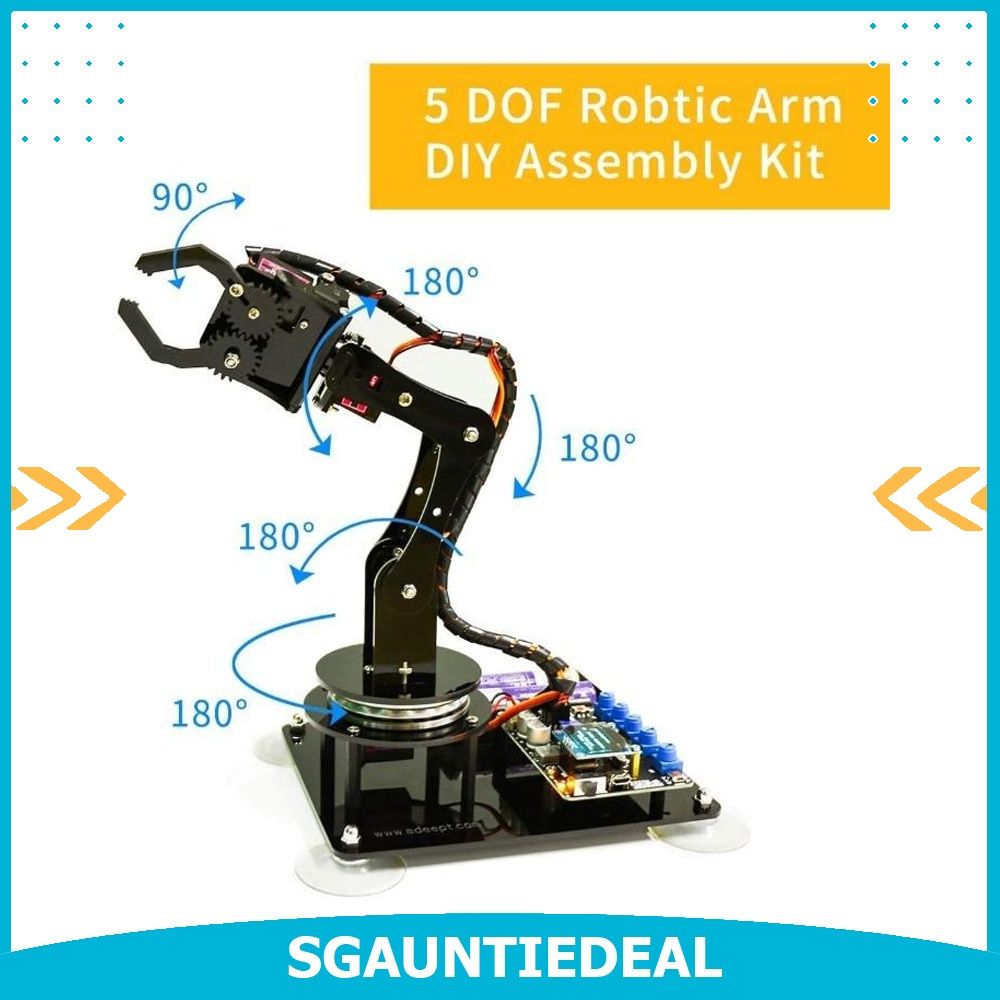 [instock] Adeept 5-DOF Robot Arm 5Axis Robotic Arm Kit Compatible With ...