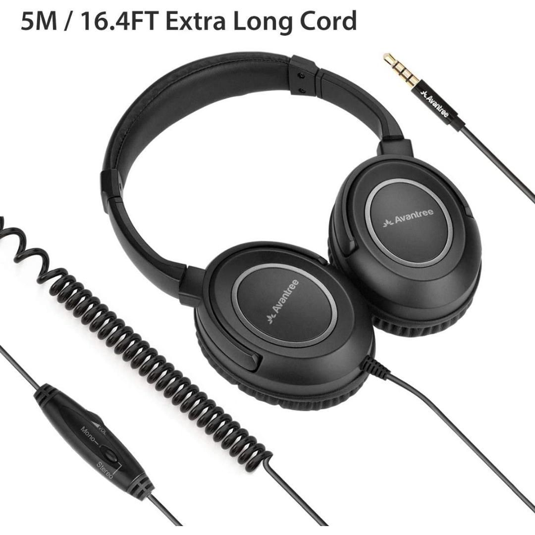 Long cable headphones for tv clearance