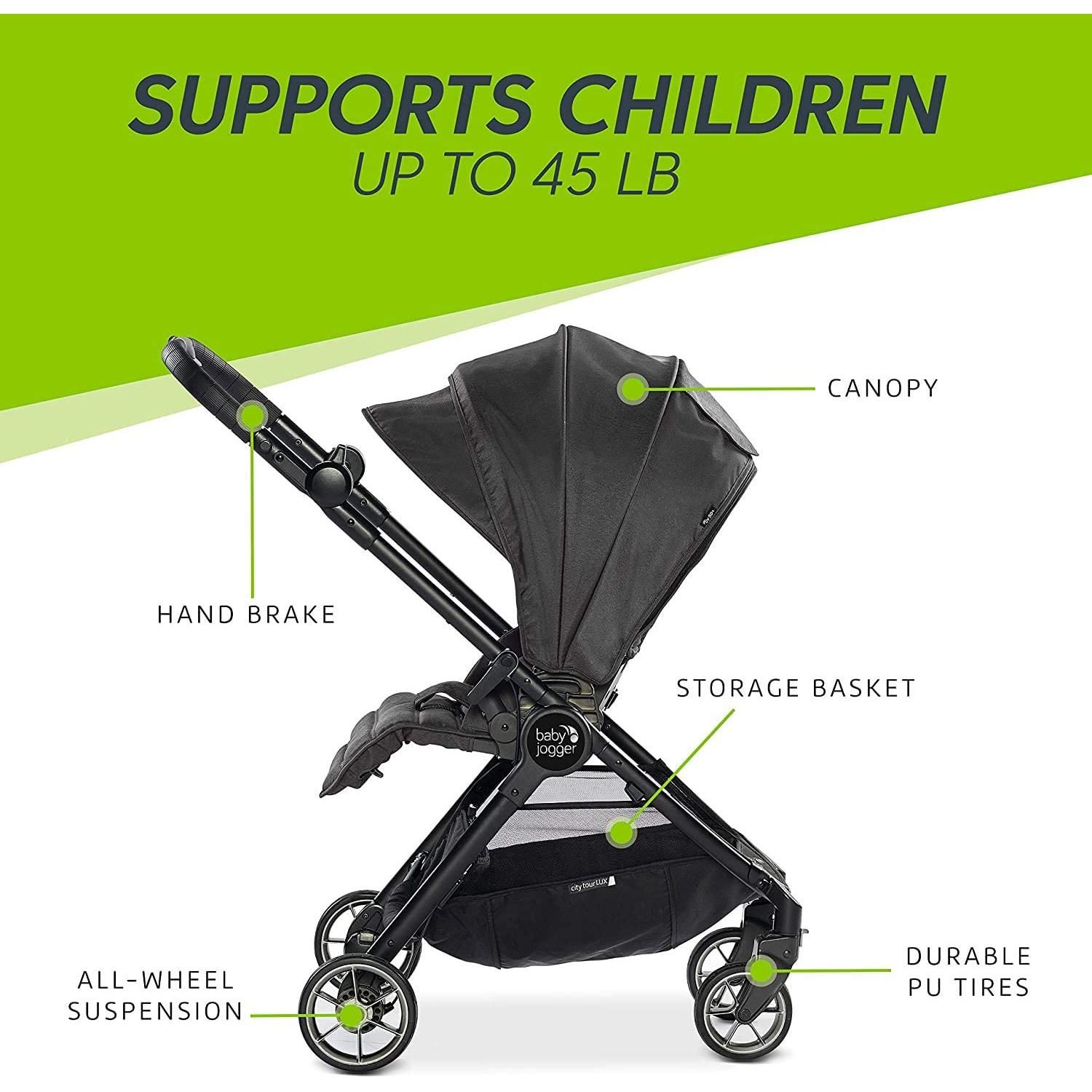 instock Baby Jogger City Tour LUX Stroller Iris 23.1 pounds