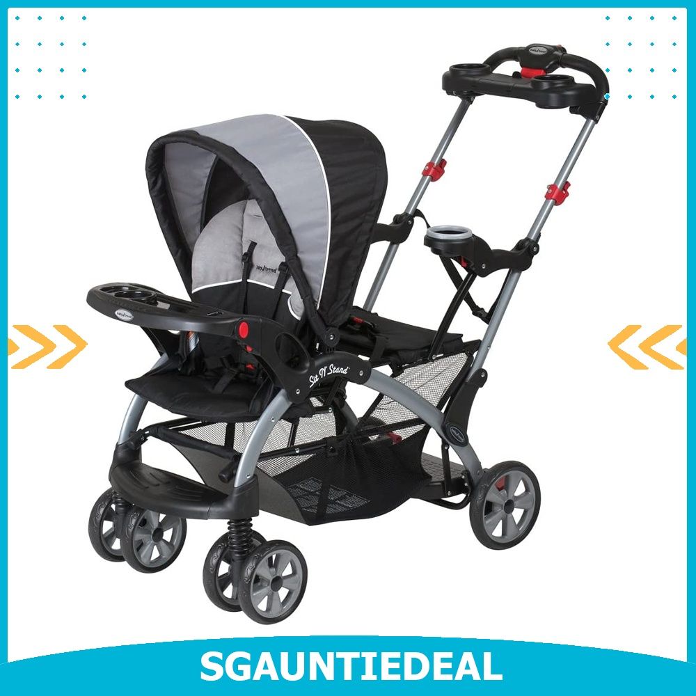 Baby trend sit and stand double stroller with car seat sales