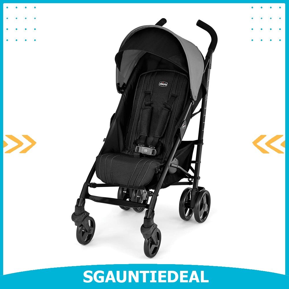 instock Chicco Liteway Stroller Moon Grey Grey Black Babies