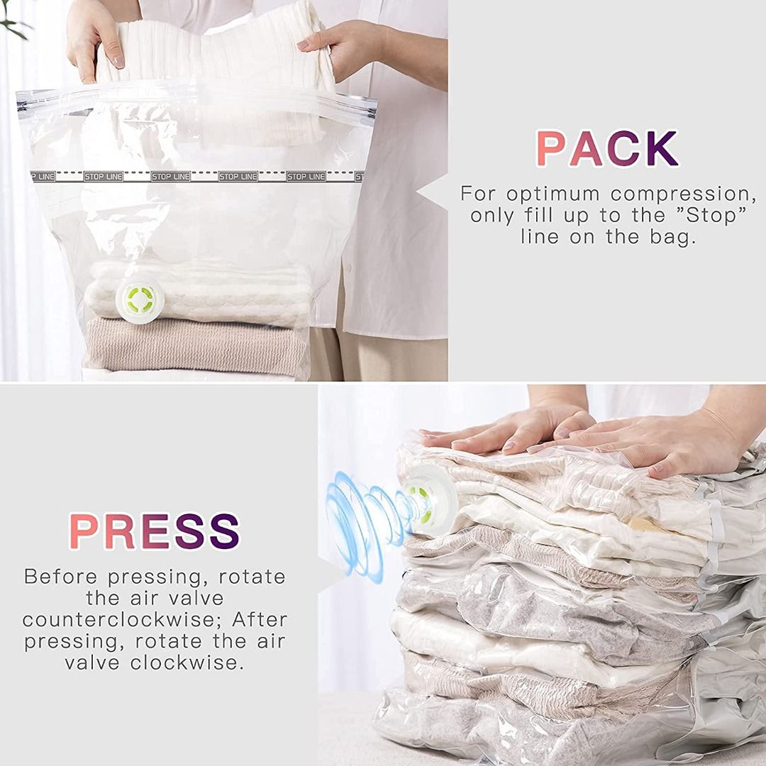Vacuum Storage Bags with Electric Air Pump, 20 Pack (4 Jumbo, 4 Large, 4  Medium, 4 Small, 4 Roll Up Bags) Space Saver Bag for Clothes, Mattress