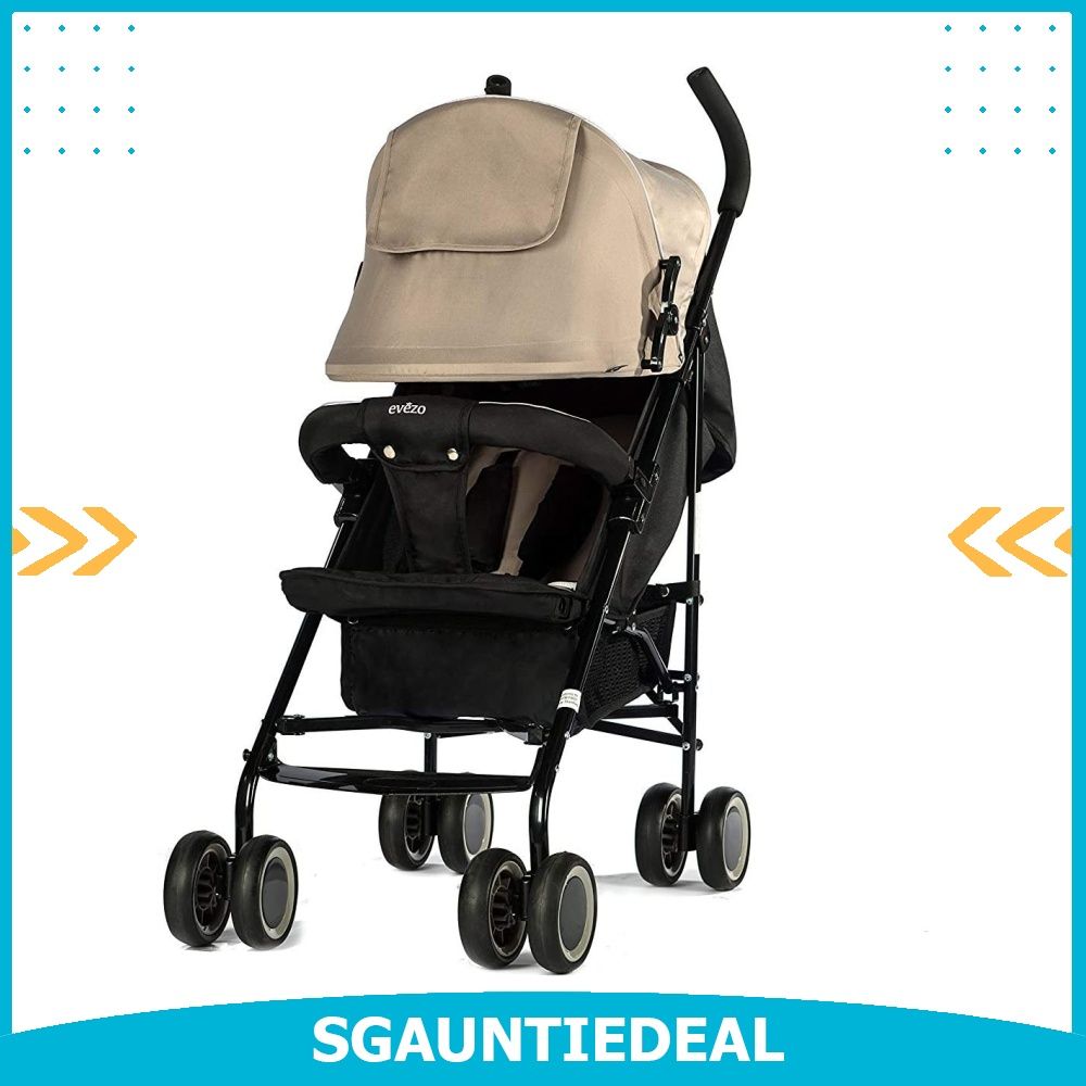 instock Evezo 2141A Full Size Ultra Lightweight Umbrella Stroller