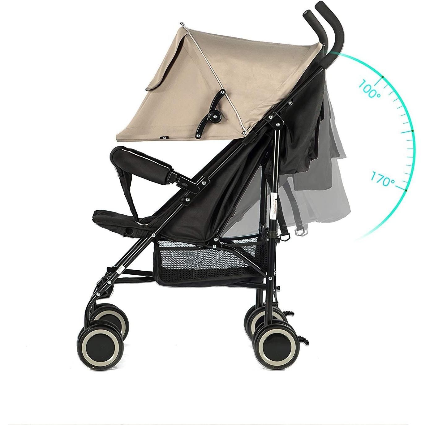 instock Evezo 2141A Full Size Ultra Lightweight Umbrella Stroller