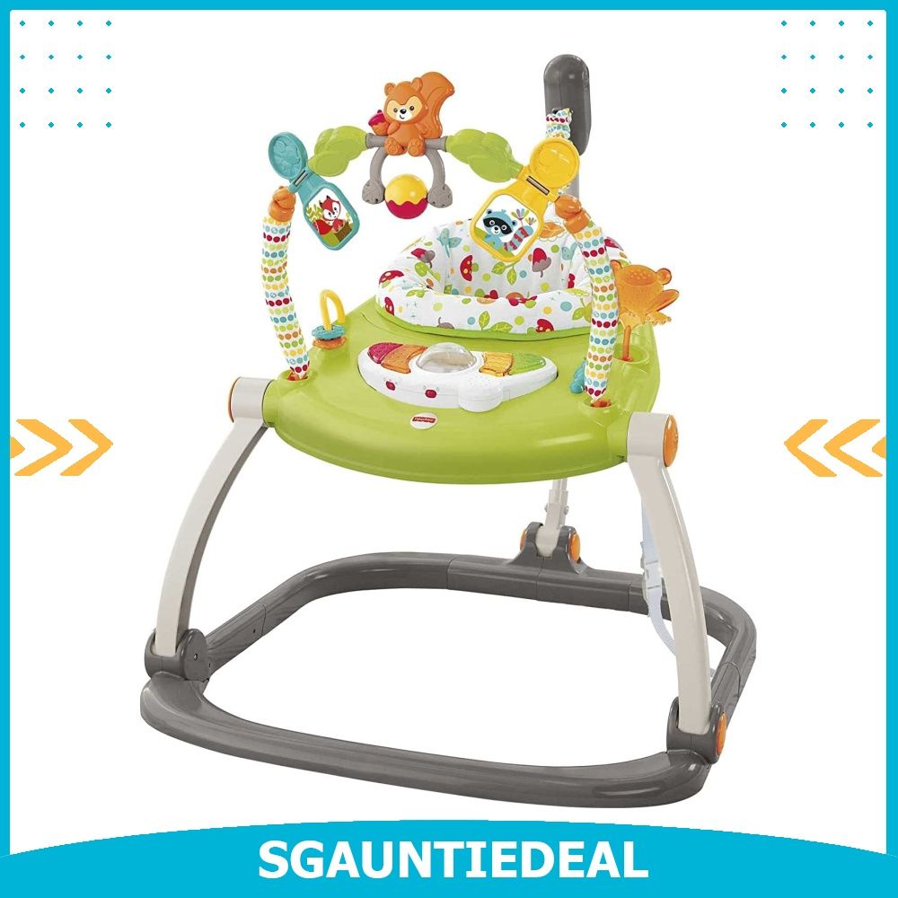 instock Fisher Price Woodland Friends SpaceSaver Jumperoo Babies Kids Maternity Care on Carousell