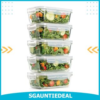 Freshware Food Storage Containers [24 Set] 32 oz Plastic Deli Containers  with Lids, Slime, Soup, Meal Prep Containers | BPA Free | Stackable 