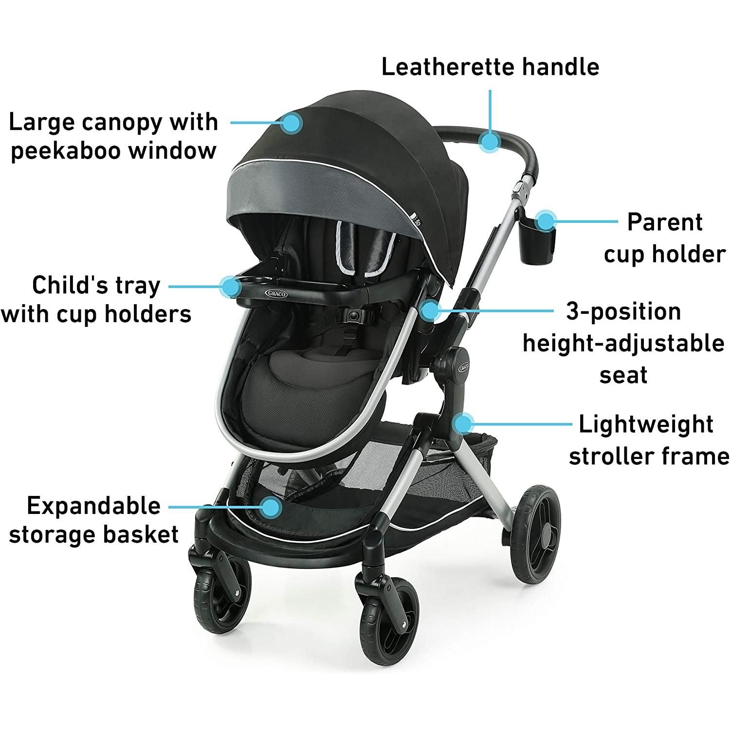 [instock] Graco Modes Nest Stroller Baby Stroller with Height