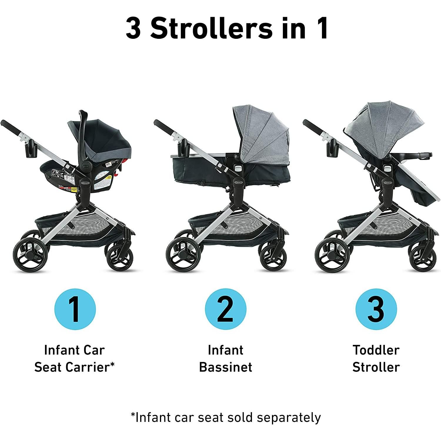[instock] Graco Modes Nest Stroller Baby Stroller with Height