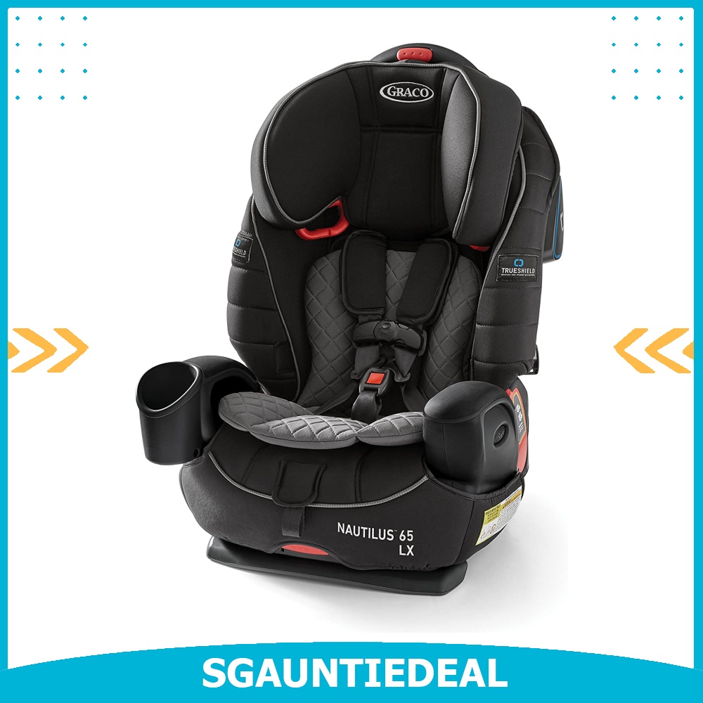 instock Graco Nautilus 65 LX 3 in 1 Harness Booster featuring TrueShield Technology Ion