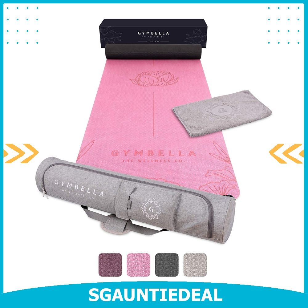 Gymbella Beautiful Yoga Mat Set, Eco-Friendly