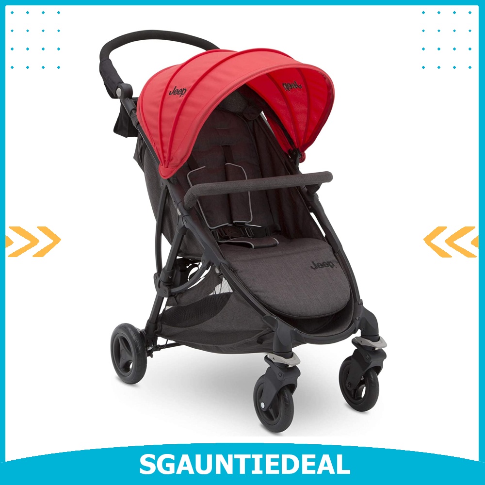 Red shop jeep stroller