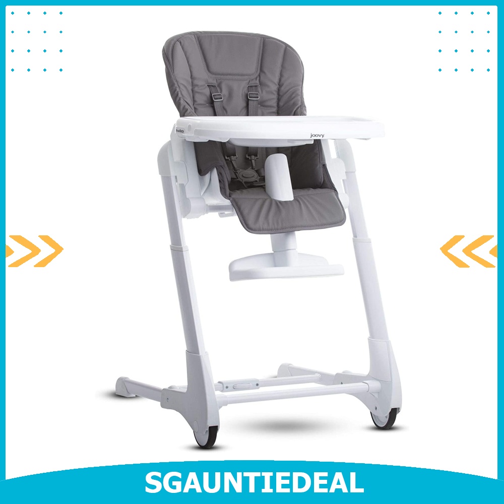 instock Joovy Foodoo High Chair Newborn Ready Reclinable Seat