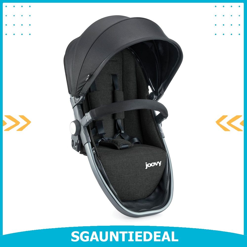 instock JOOVY Qool Second Seat Black Melange Babies Kids