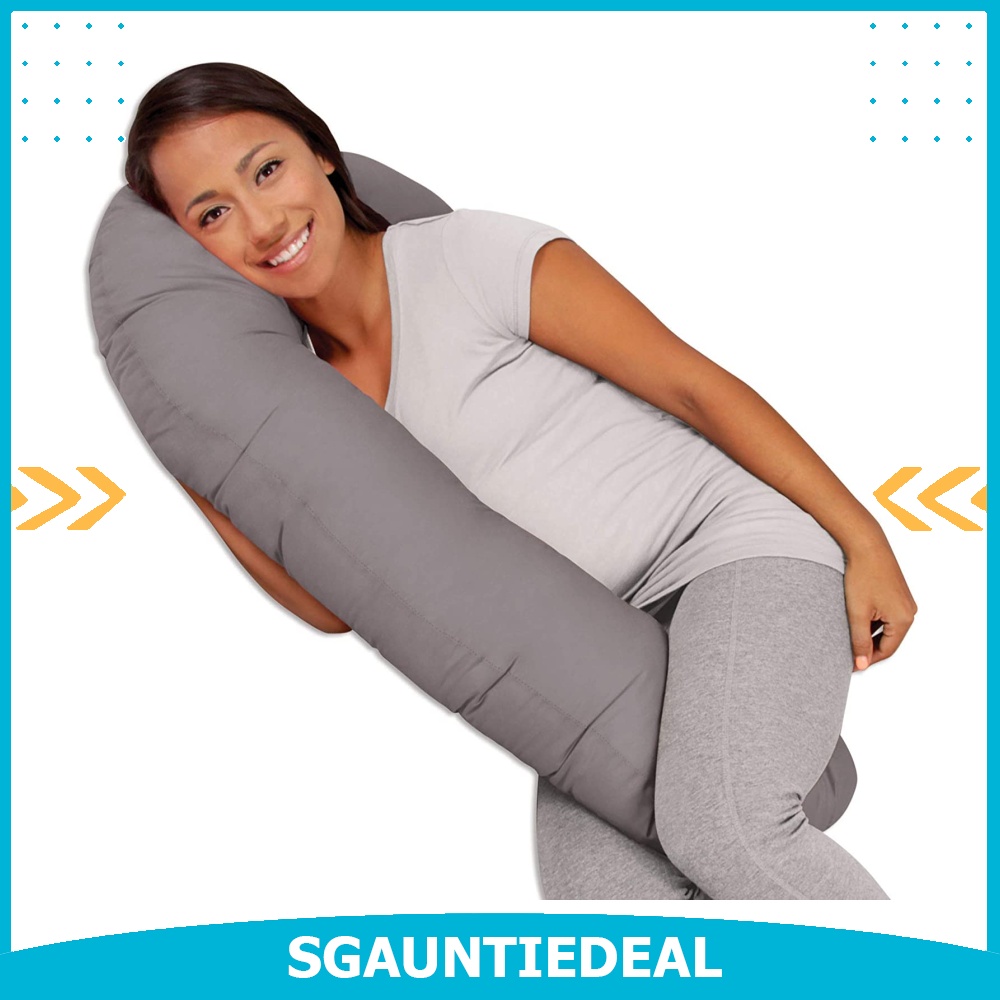 instock Leachco Snoogle Mini Compact Side Sleeper Shadow Gray