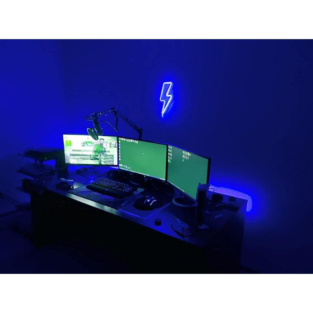 [instock] Lightning Bolt Neon Signs, LYGZTing USB Powered Led Lightning ...