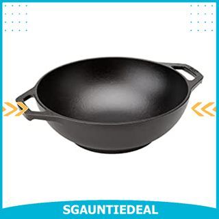 Lodge L9MW 9 Pre-Seasoned Mini Cast Iron Wok