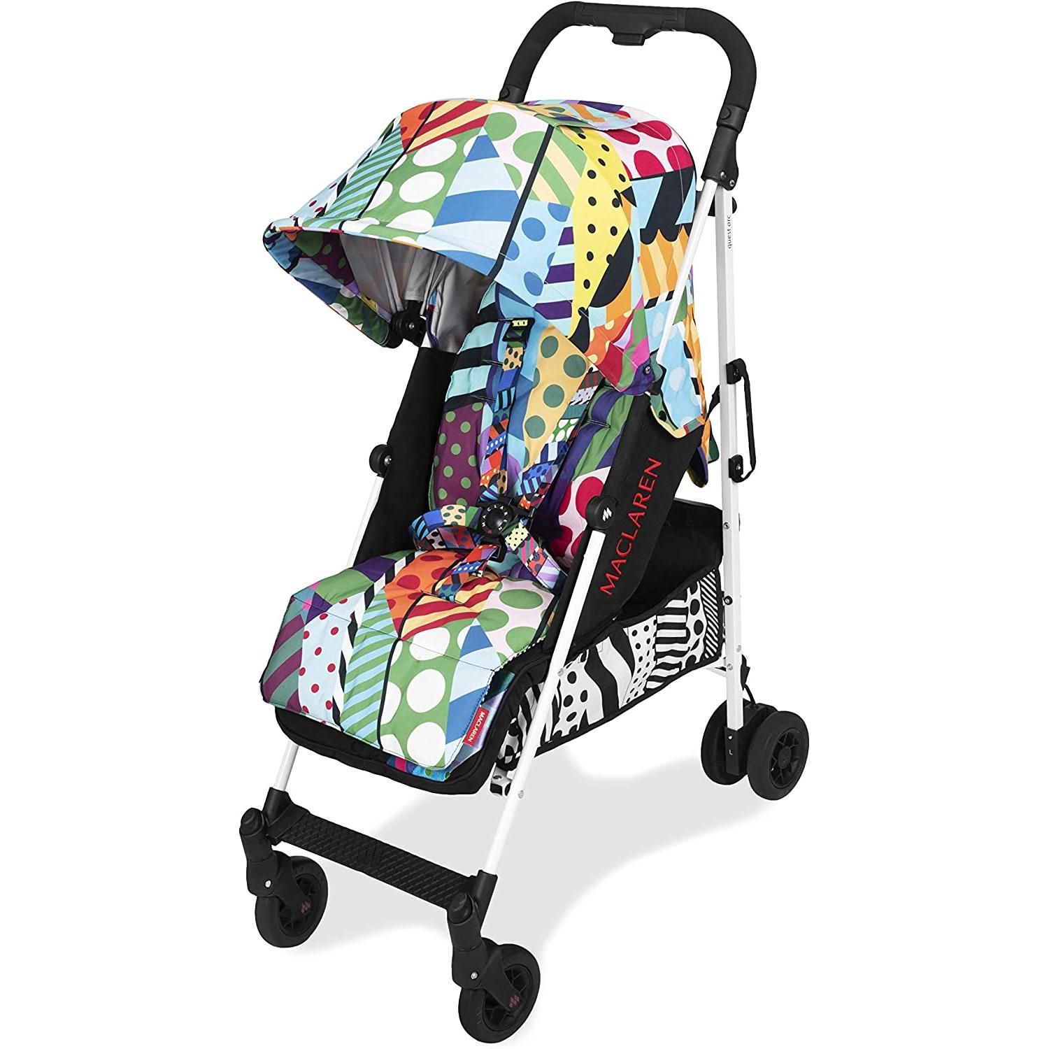 instock] Maclaren Quest arc Jason Woodside Stroller- for Newborns+, Lightweight, Compact, Featured. Easy to Steer, fold, Carry. Extended Hood, Reclining seat, 4 Wheel Accessories Included., Babies & Kids, Maternity Care