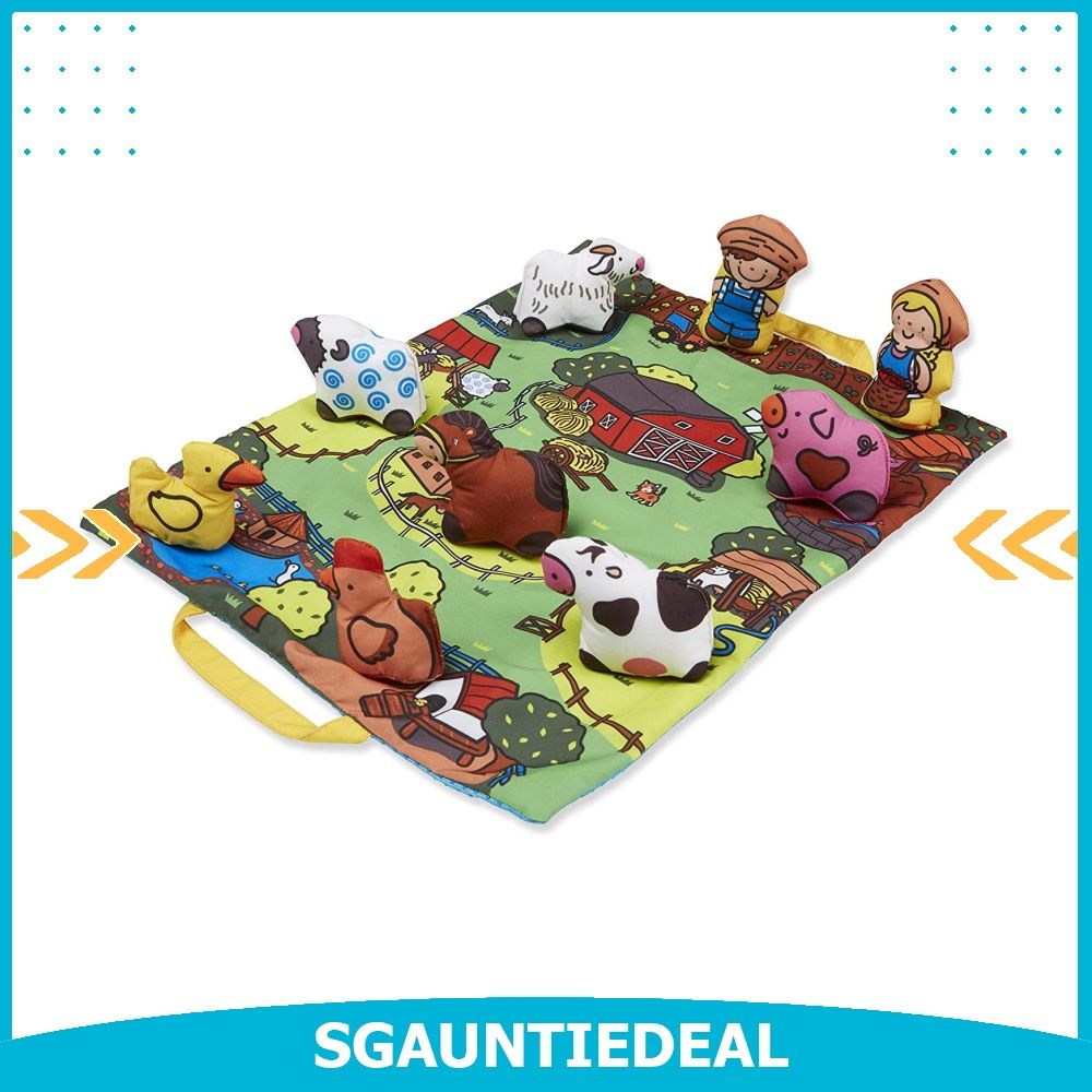 instock Melissa and Doug MD9216 Take Along Farm Play Mat