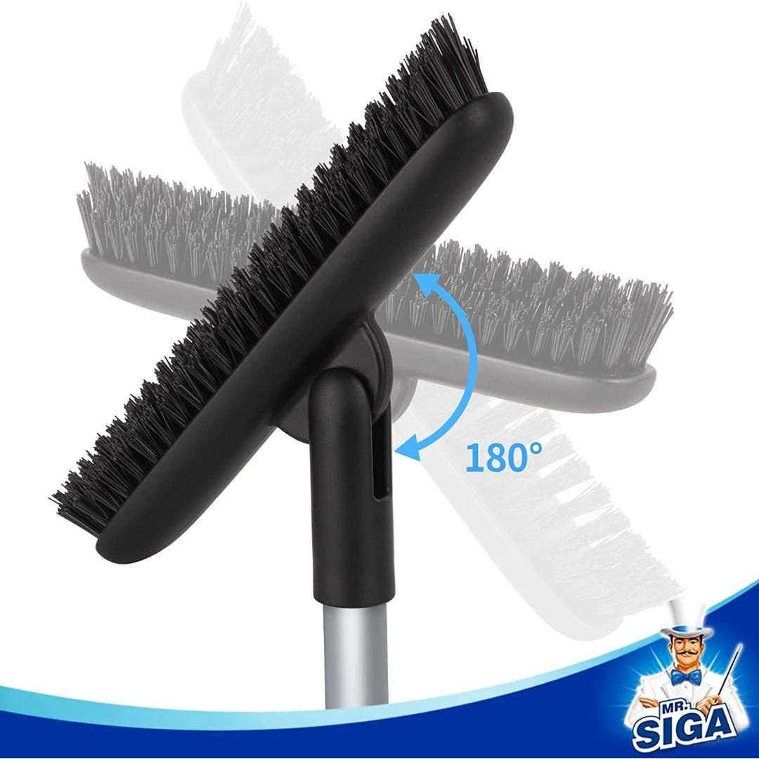 MR.SIGA Grout Cleaner Brush Set, Detail Cleaning Brush Set for Tile, S