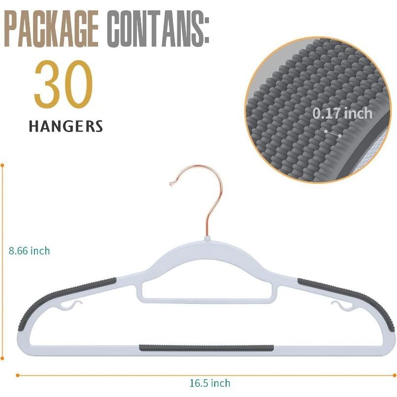 10pcs/lot Non-Slip Velvet Hangers Ultra Thin Space Saving 360