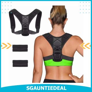 Posture Corrector for Women and Men,Adjustable Upper Back Brace, Breathable Back  Support straightener, Providing Pain Relief from Lumbar, Neck, Shoulder,  and Clavicle, Back Large