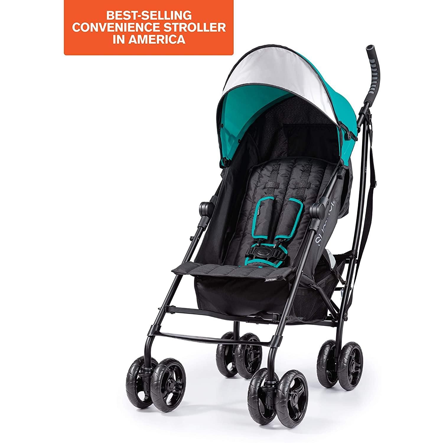 instock Summer 3Dlite Convenience Stroller Teal Lightweight