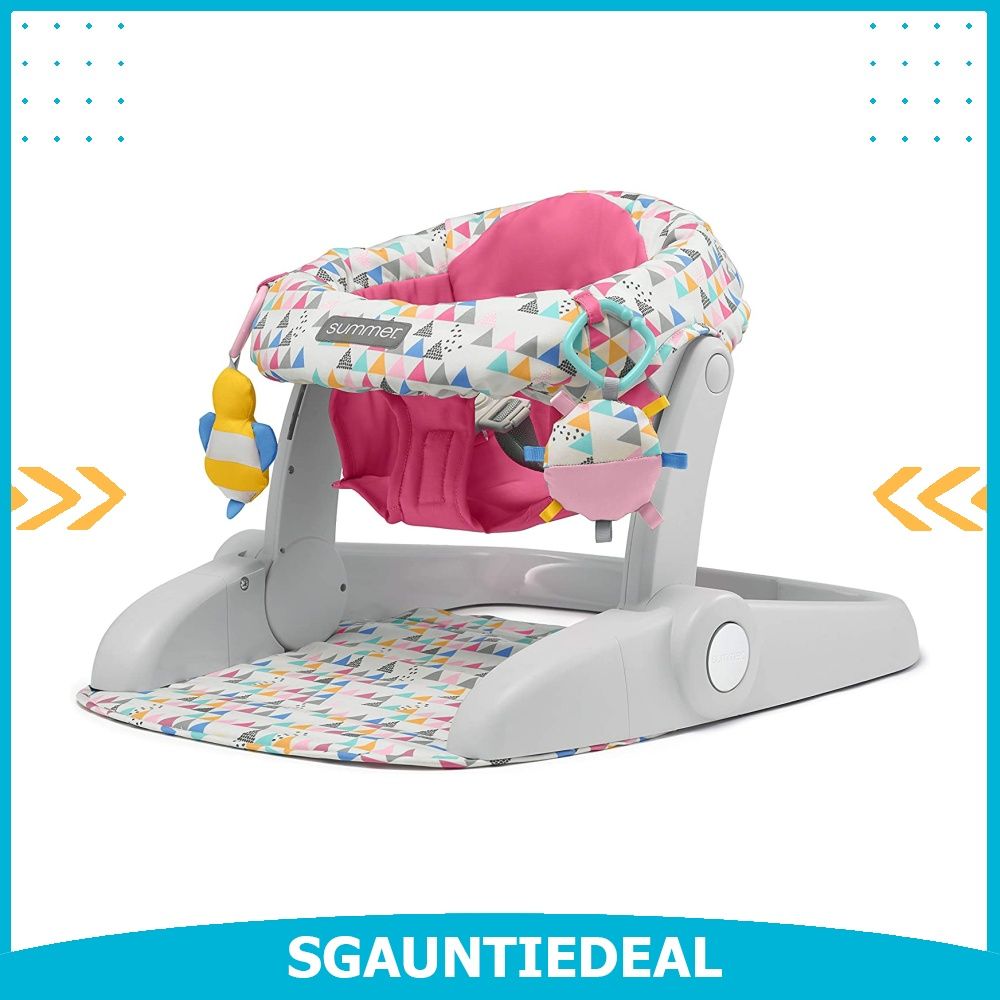 instock Summer Learn to Sit 2 Position Floor Seat Funfetti
