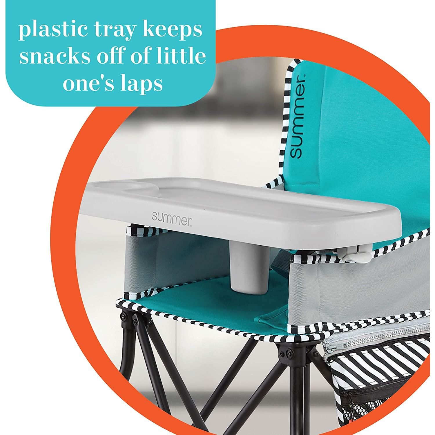 instock Summer Pop n Sit SE Highchair Sweet Life Edition Aqua