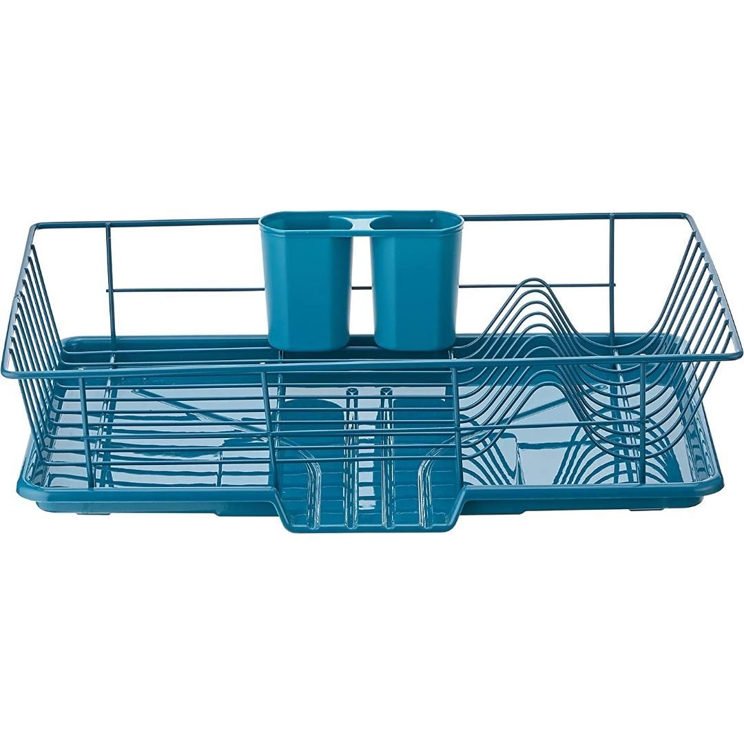 Sweet Home Collection 3 Piece Dish Drainer Rack Set with Drying Board