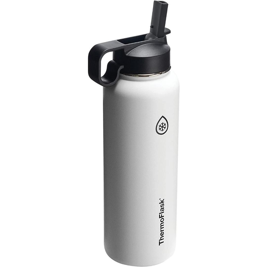 MIRA 24 oz Stainless Steel Water Bottle with Straw Lid, Vacuum Insulated  Metal Thermos Flask, Olive 