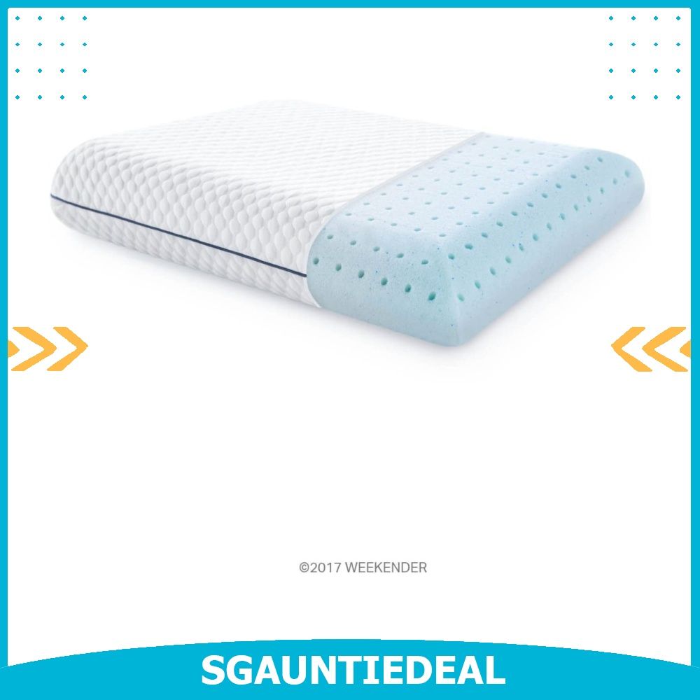 instock WEEKENDER Ventilated Gel Memory Foam Pillow Washable Cover King Size Furniture Home Living Bedding Towels on Carousell