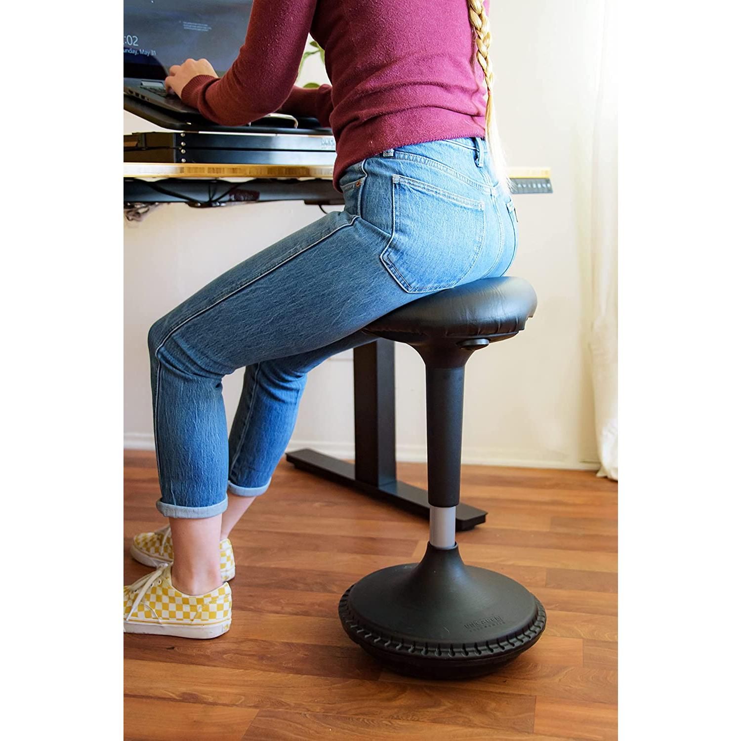 [instock] WOBBLE STOOL Standing Desk Chair ergonomic tall adjustable