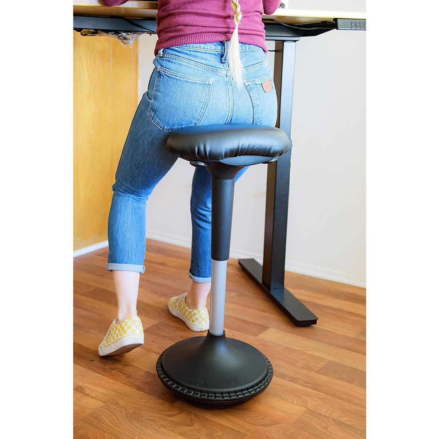 [instock] WOBBLE STOOL Standing Desk Chair ergonomic tall adjustable ...