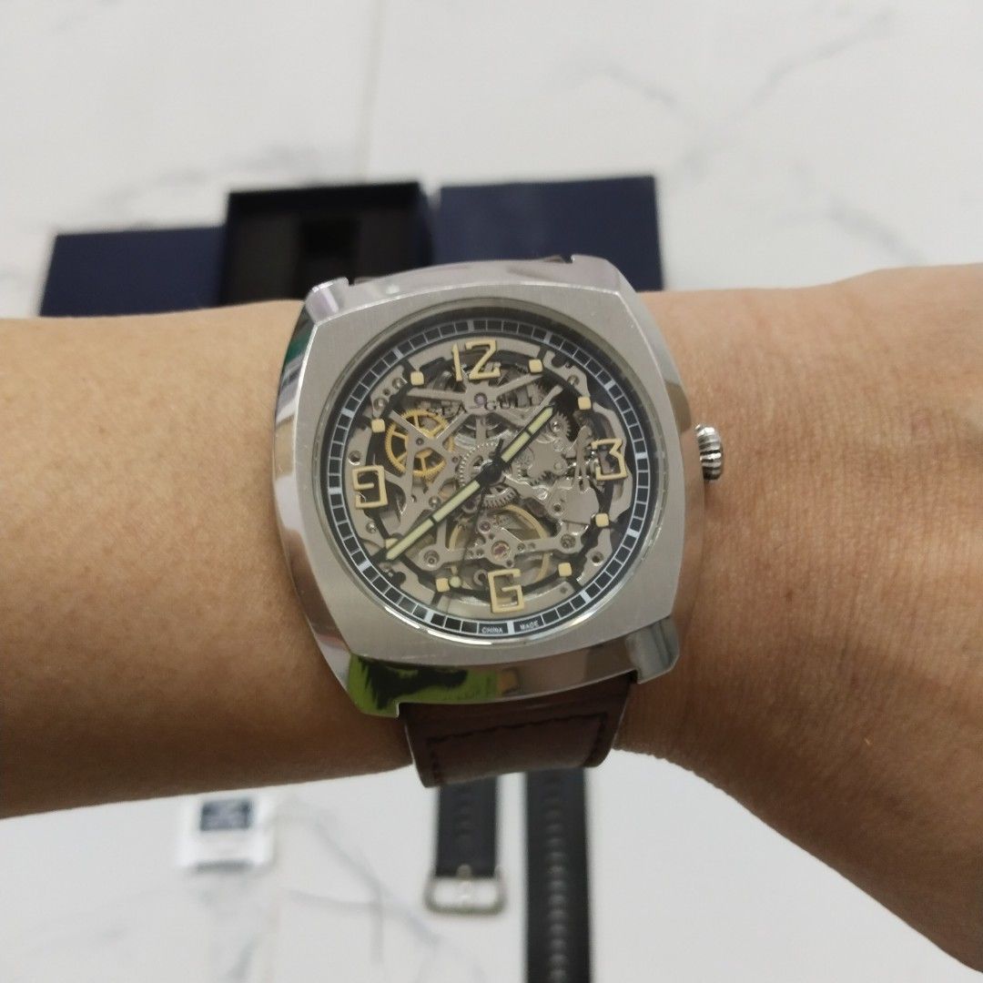 Jam Seagull Sea Gull St25 Skeleton Automatic Fullset Original