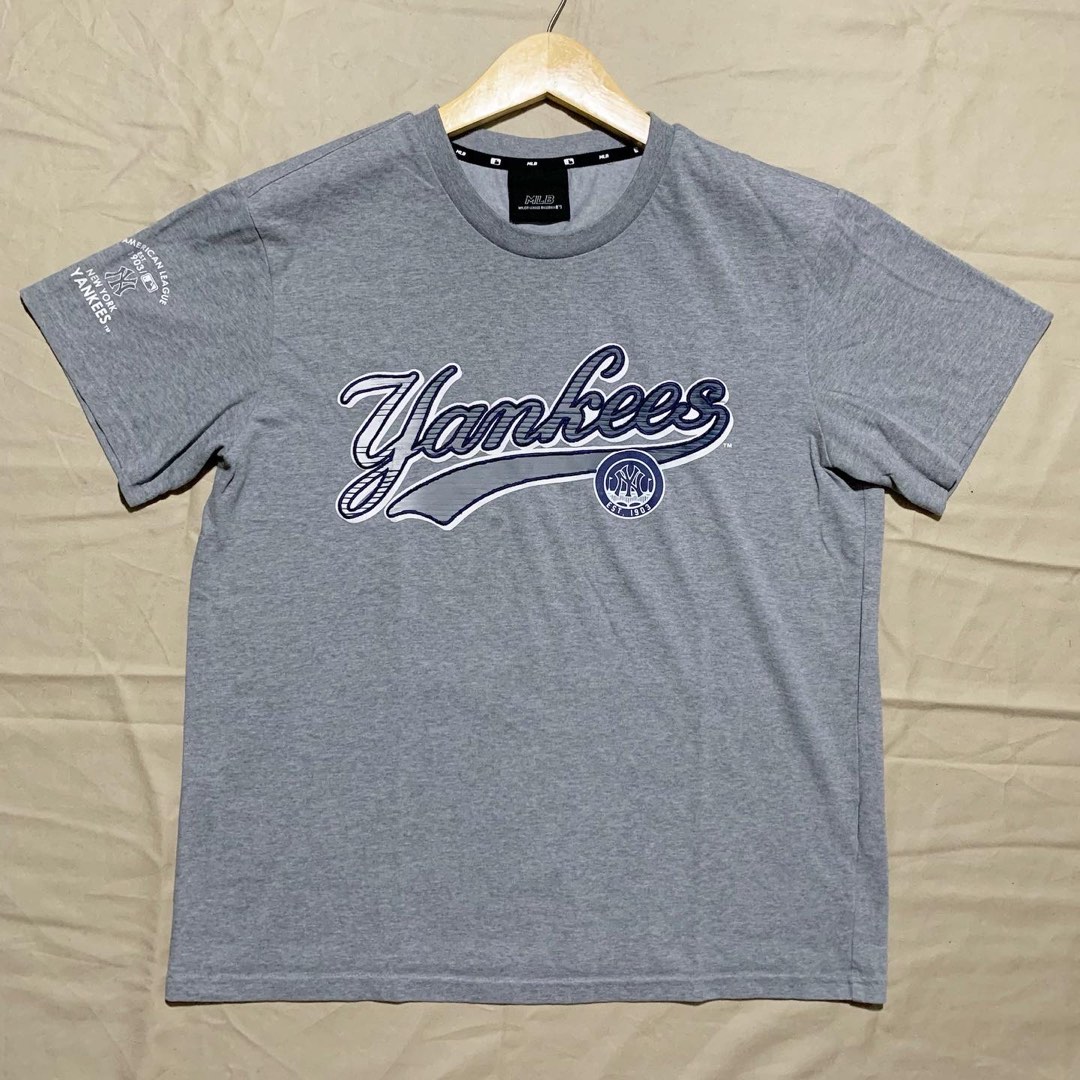 Kaos MLB NY second ori, Fesyen Pria, Pakaian , Atasan di Carousell