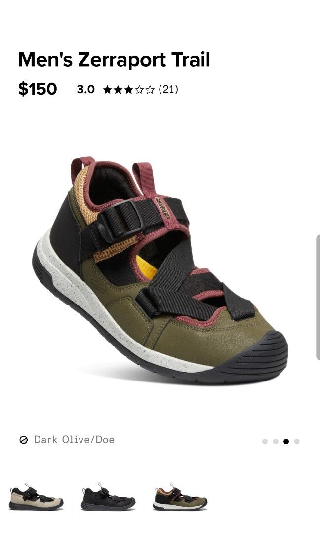 KEEN Men Zerraport Trail, Men's Fashion, Footwear, Sneakers on Carousell