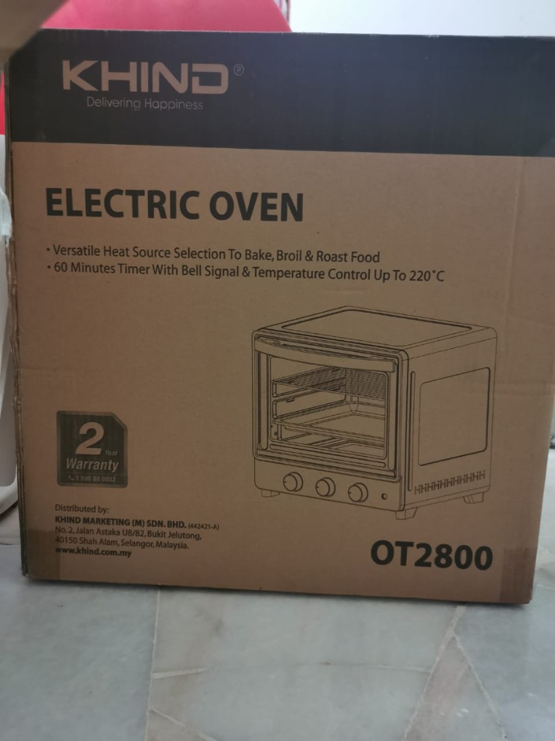 Khind Electric Oven OT2800 28L, TV & Home Appliances, Kitchen