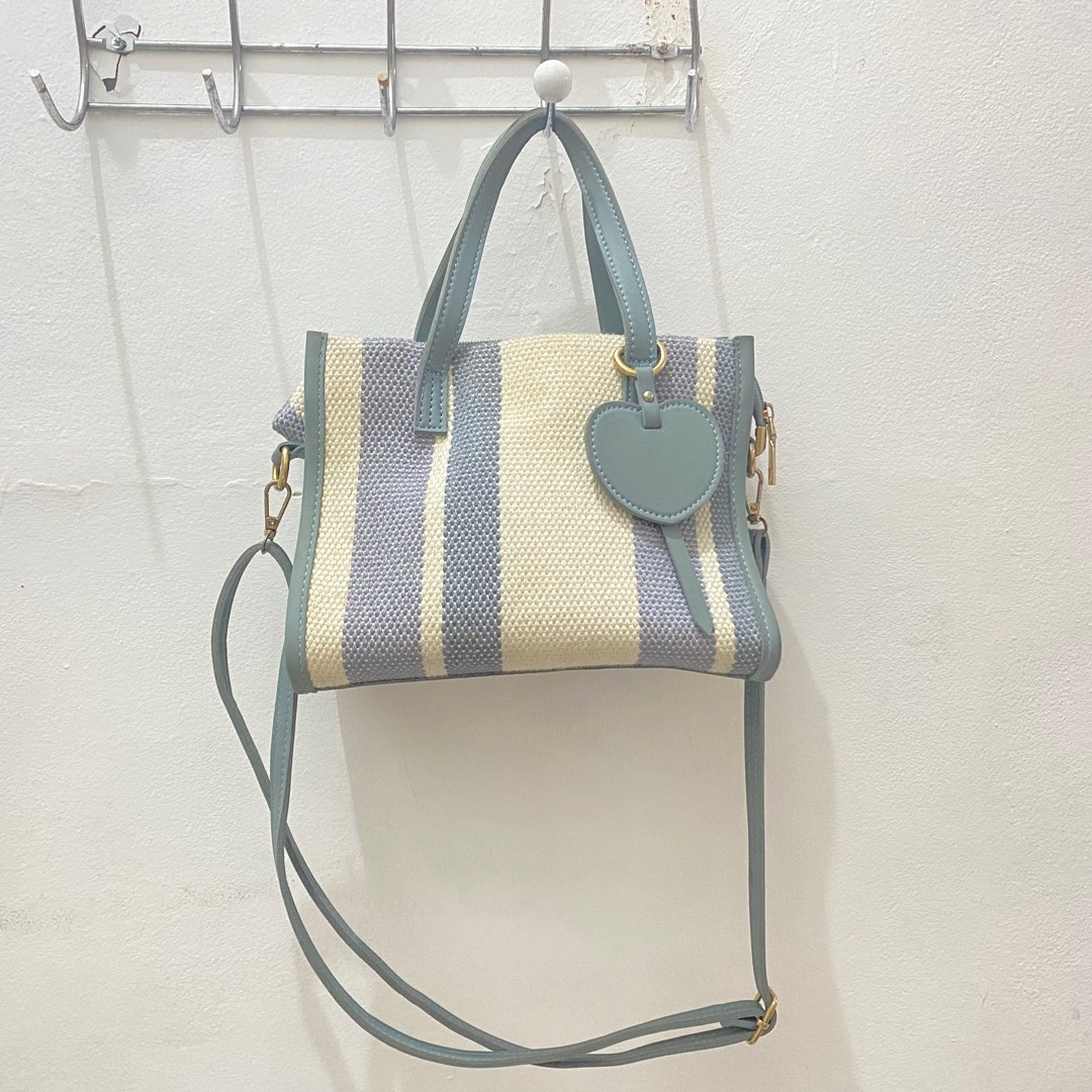 korean canvas bag (marhen j look alike), Fesyen Wanita, Tas & Dompet di