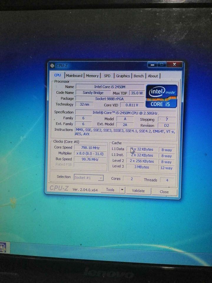 Laptop Lenovo G470 Intel I5 2450m AMD Radeon HD 6370M Computers