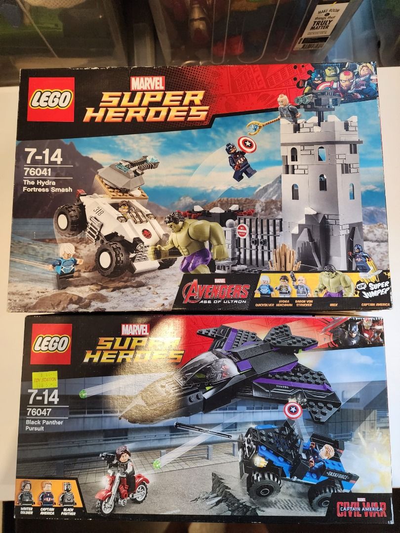 Lego Avengers Hydra Fortress Smash Black Panther Pursuit Hobbies Toys Toys Games on Carousell